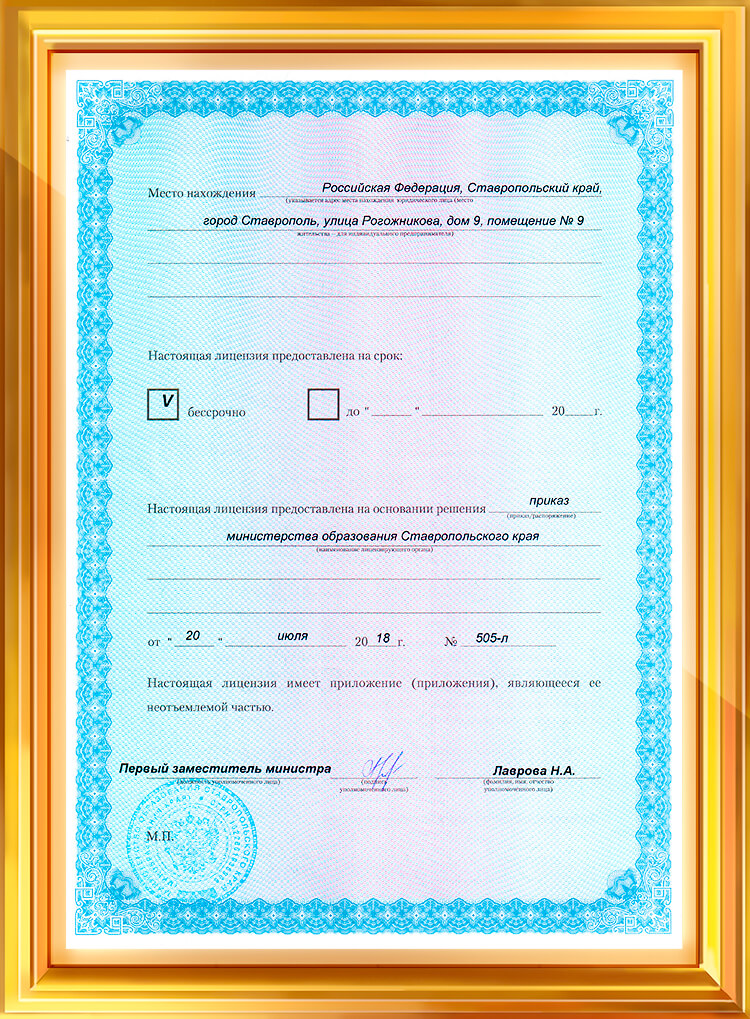 Лицензия